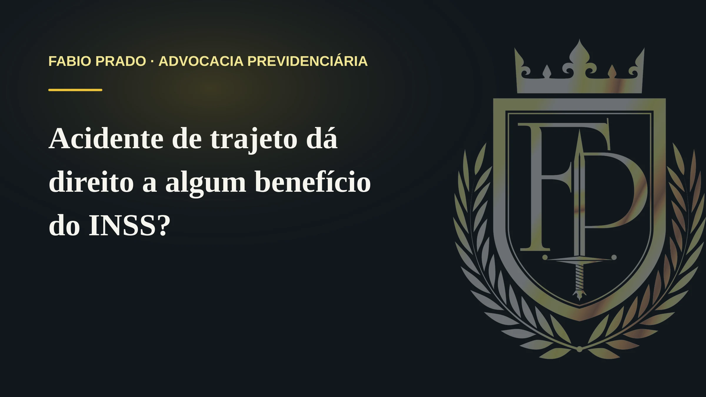 Acidente de trajeto dá direito a algum benefício do INSS?