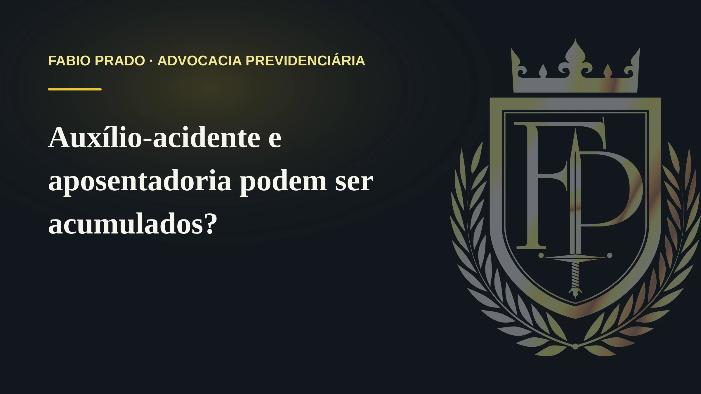 Auxílio-acidente e aposentadoria podem ser acumulados?