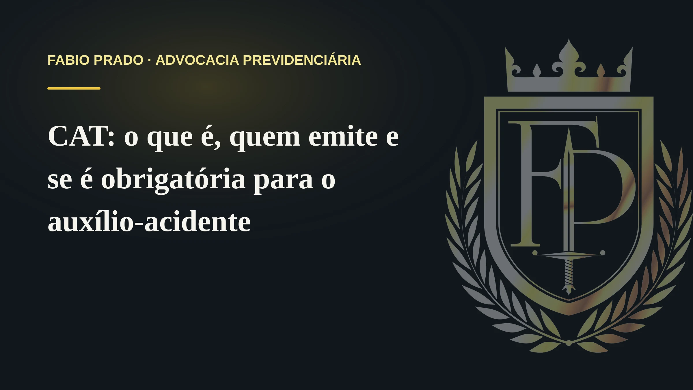 CAT: o que é, quem emite e se é obrigatória para o auxílio-acidente
