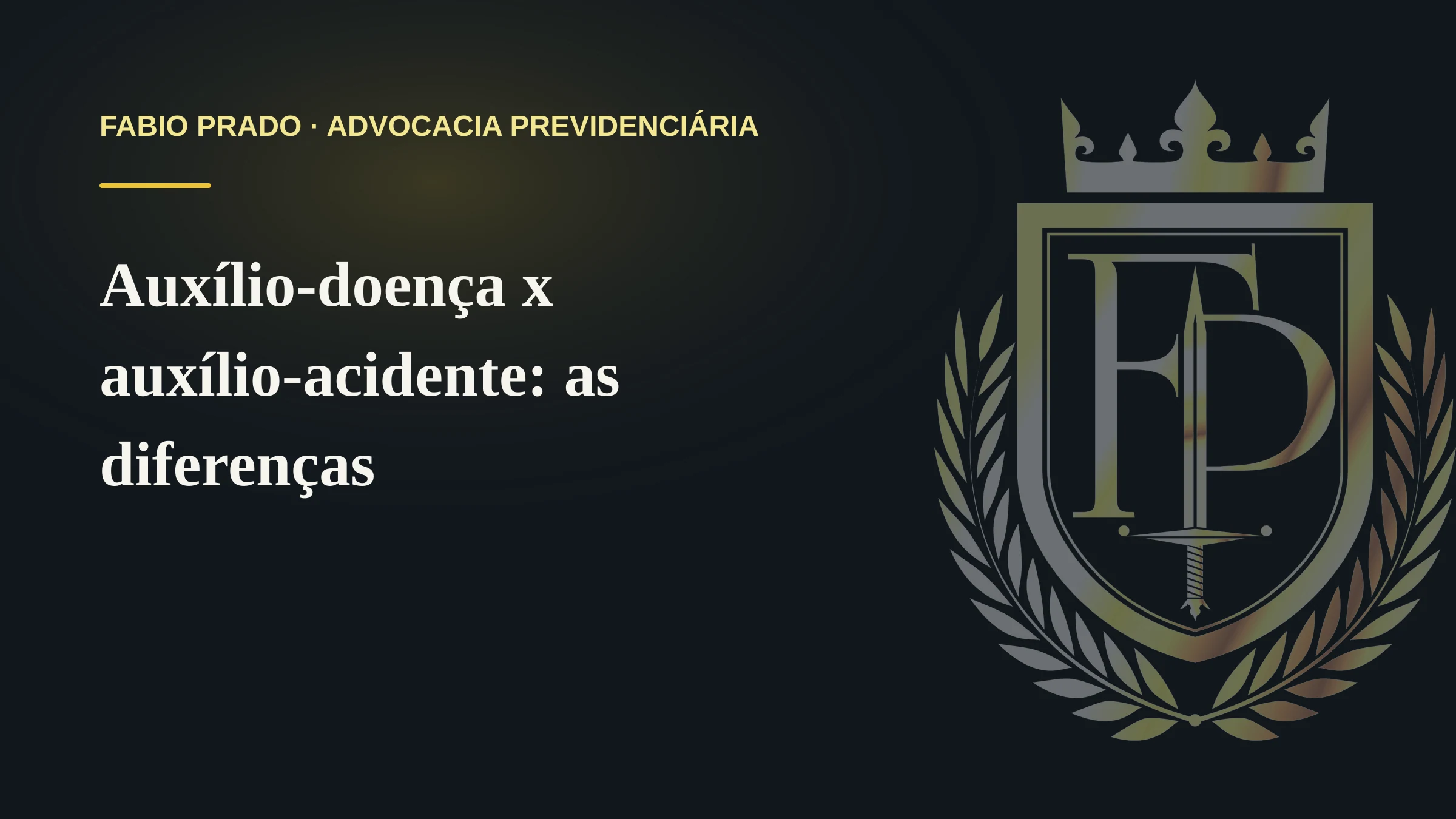 Auxílio-doença x auxílio-acidente: as diferenças