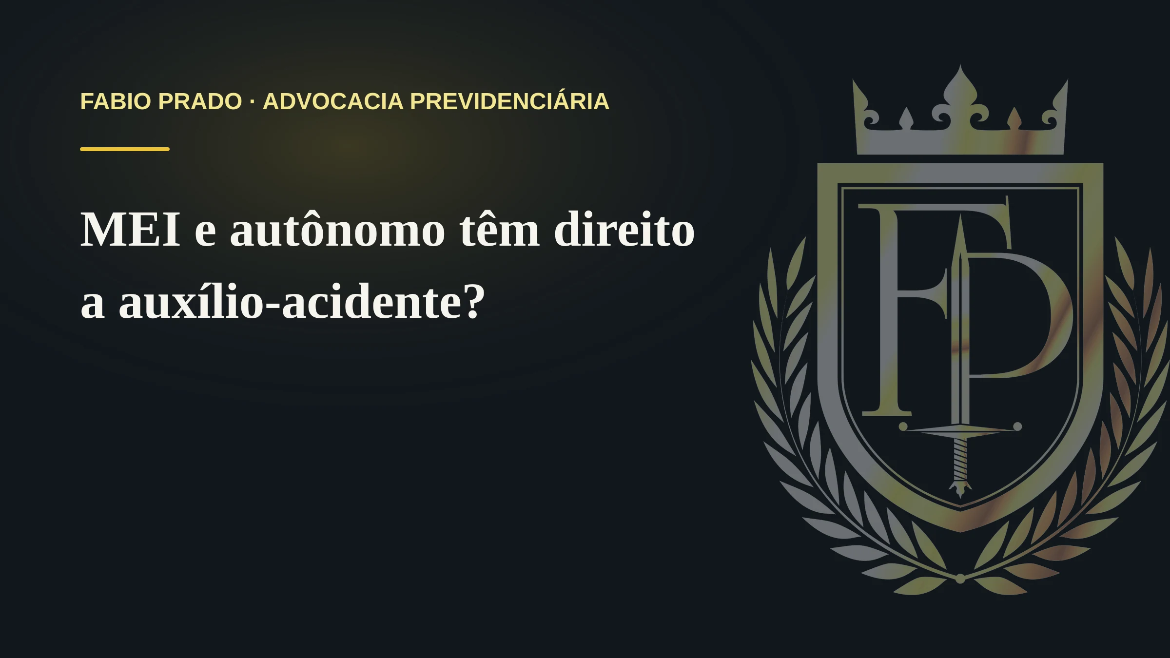 MEI e autônomo têm direito a auxílio-acidente?